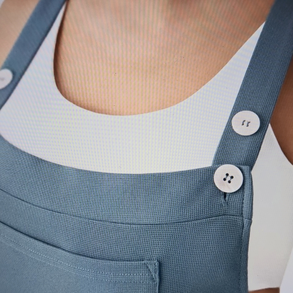 XSMALL.   HALARA ADJUSTABLE WAFFLE JOGGER OVERALLS - Picture 4 of 11